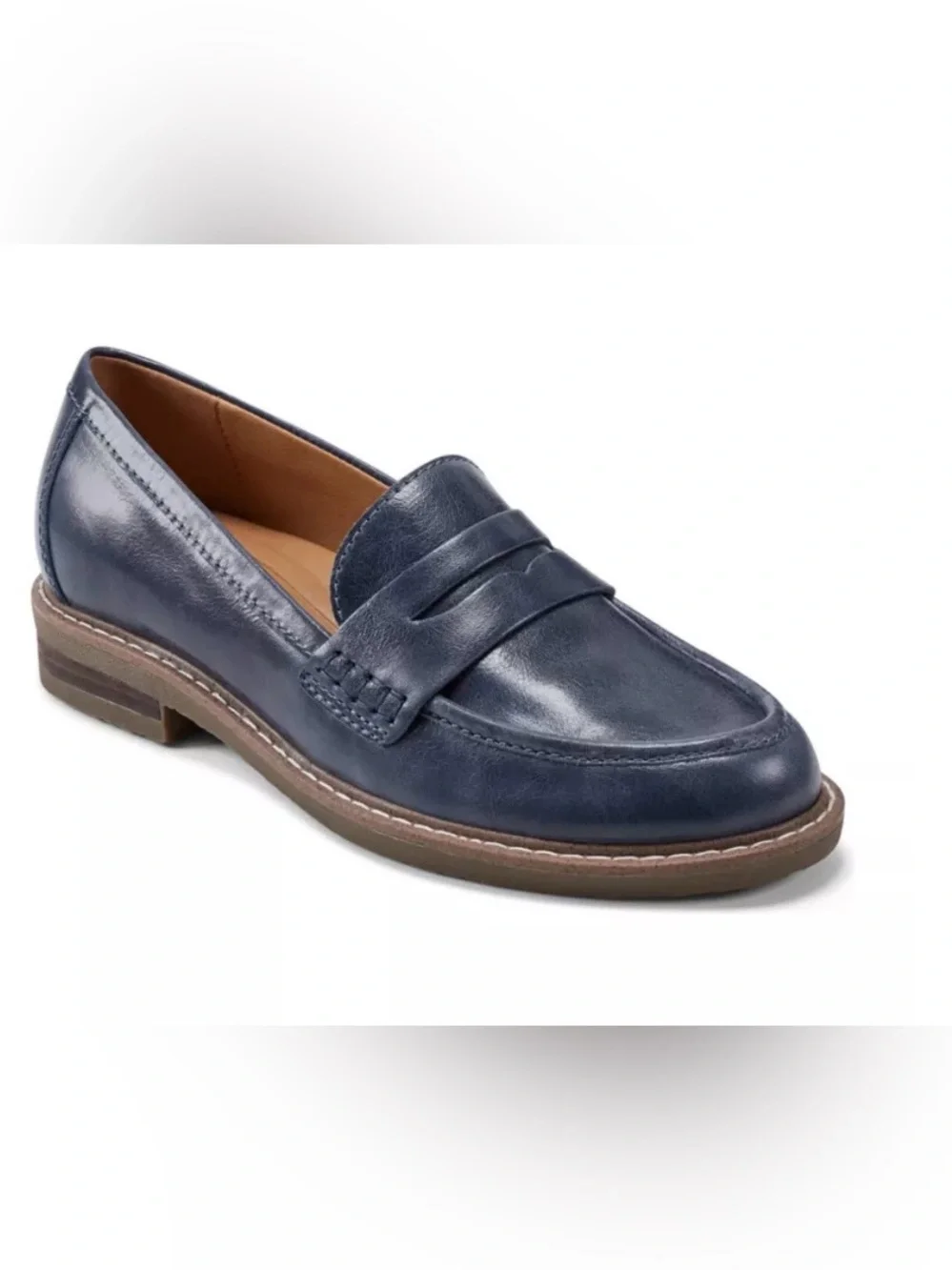 NEW Earth Javas Round Toe Casual Slip-on Penny Loafers Sz 8